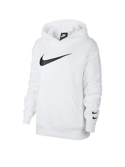 nike hoodie damen schwarz weiß|Nike pull over hoodie.